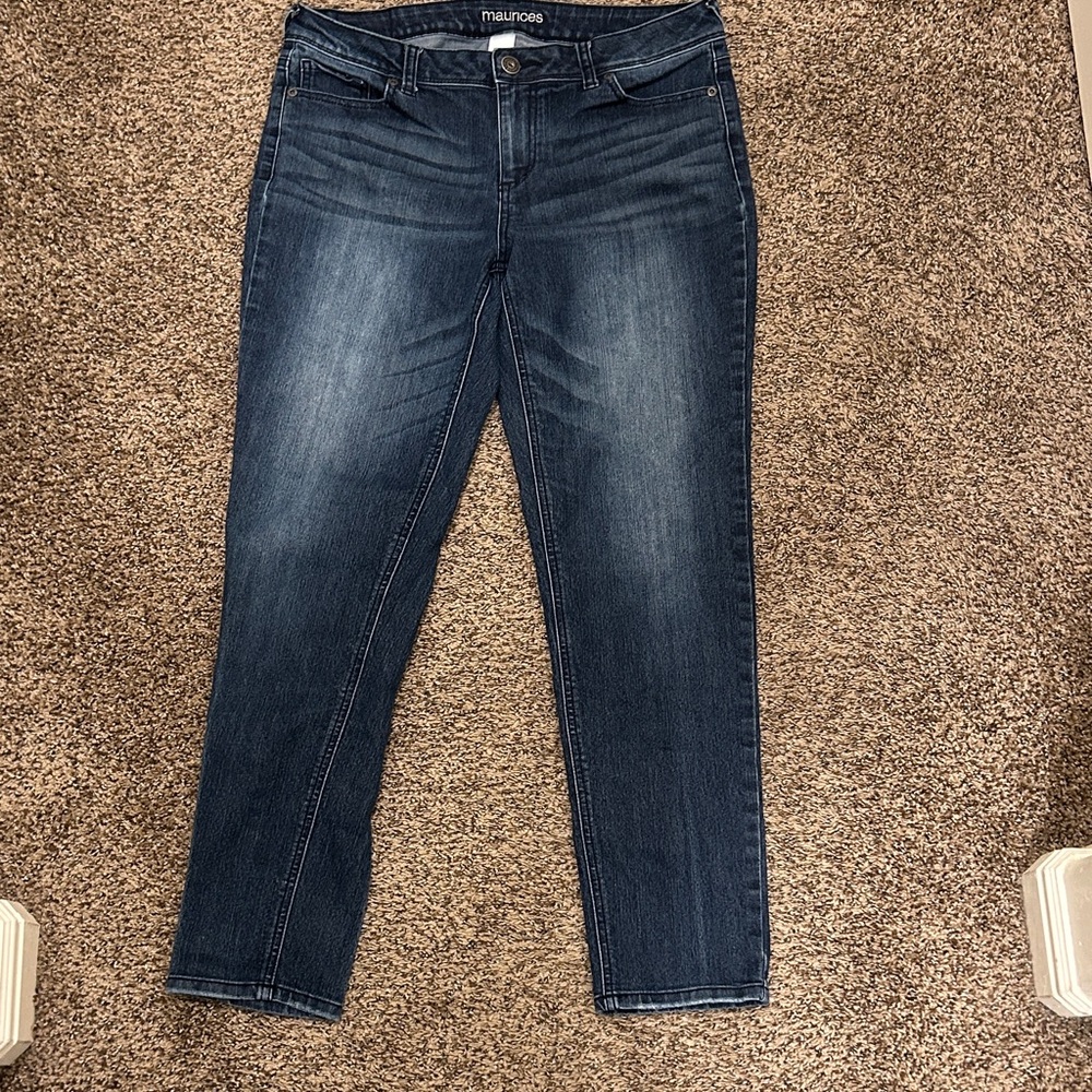 Maurices Dark Blue Skinny Jeans